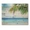 Designart - Palm Beach Resort At Dawn III - Nautical & Coastal Print on Natural Pine Wood